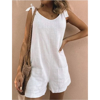Women's Tie-Strap Sleeveless Romper