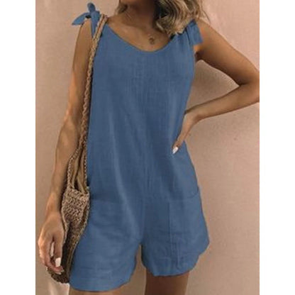 Women's Tie-Strap Sleeveless Romper