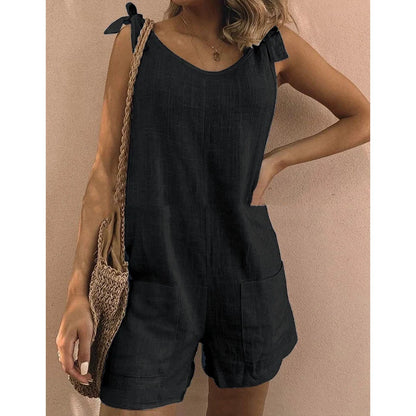 Women's Tie-Strap Sleeveless Romper