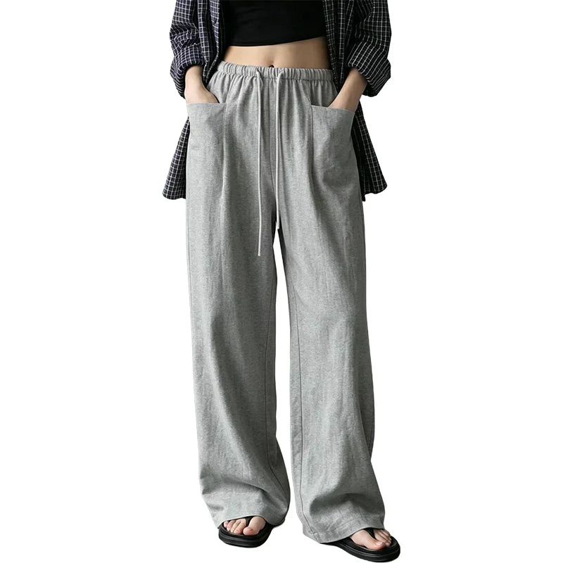 Women's Drawstring Wide-Leg Pants