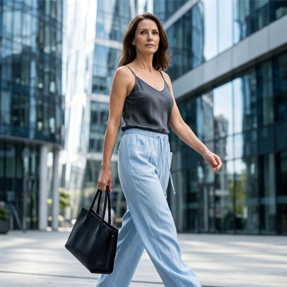 Women's Drawstring Wide-Leg Pants