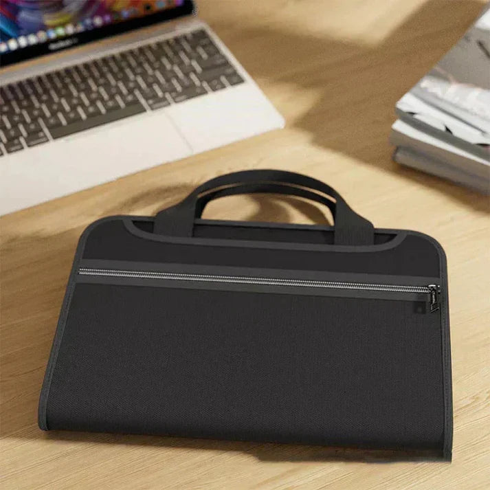 Portable Accordion-Style Expanding File Organizer Bag