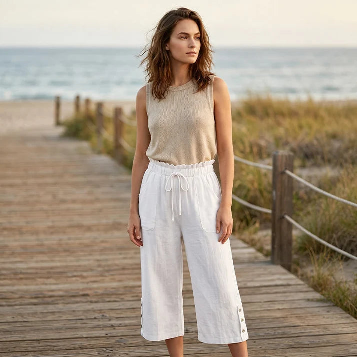 Women's Wide-Leg Drawstring Pants