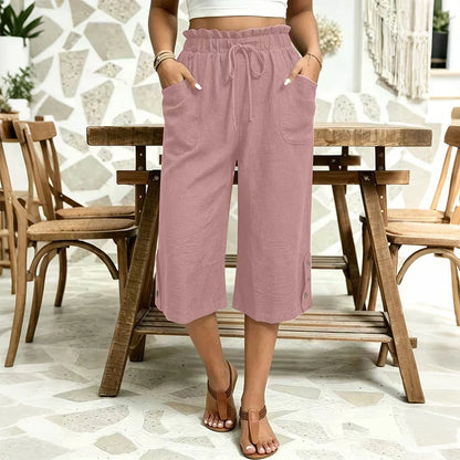 Women's Wide-Leg Drawstring Pants