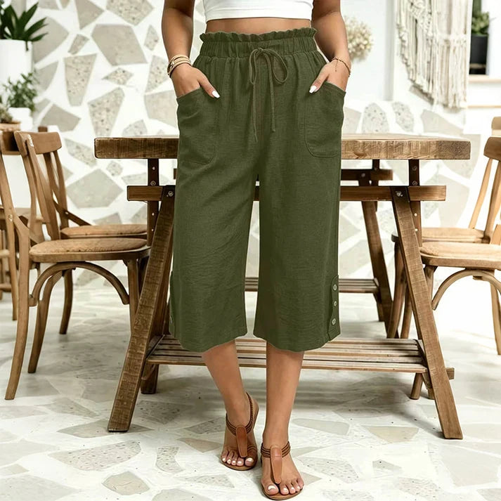 Women's Wide-Leg Drawstring Pants
