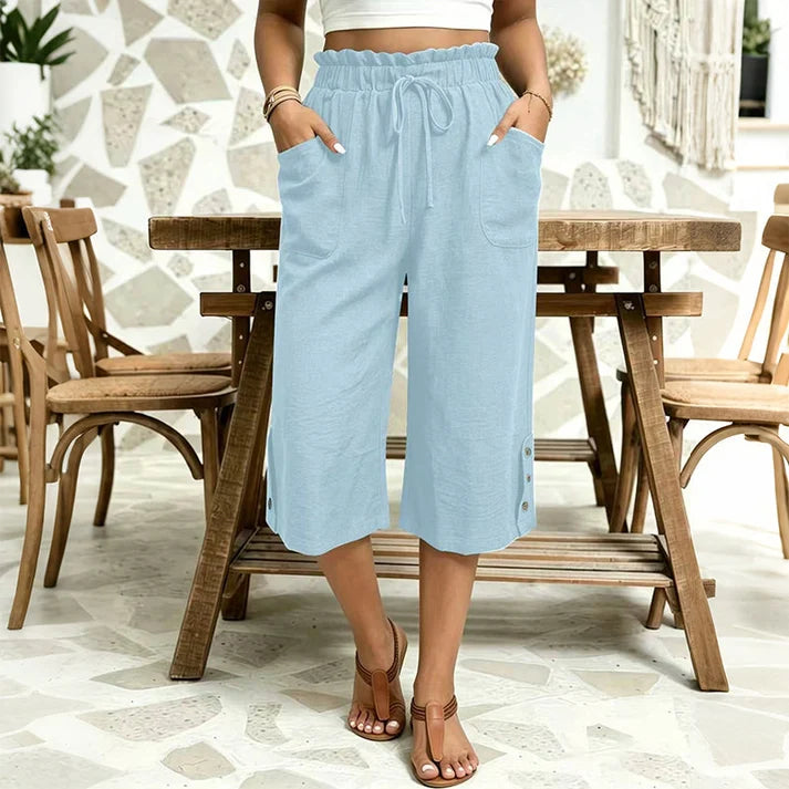 Women's Wide-Leg Drawstring Pants