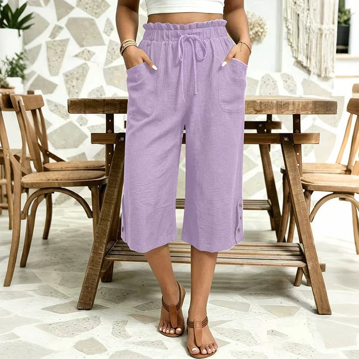 Women's Wide-Leg Drawstring Pants