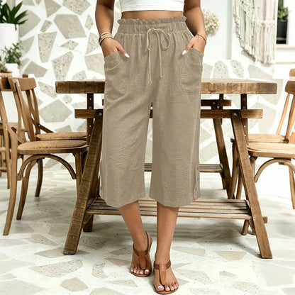 Women's Wide-Leg Drawstring Pants