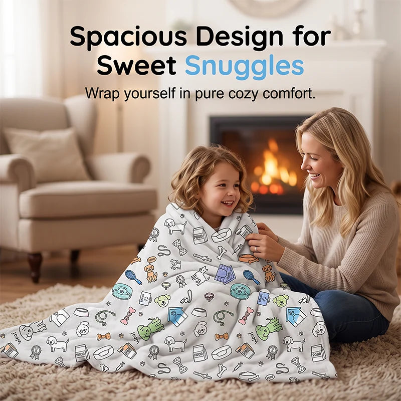 Coloring Blanket Kit with Washable Markers