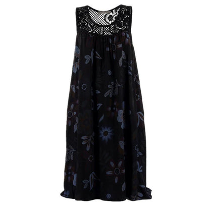 Women's Sleeveless Floral Print Dress