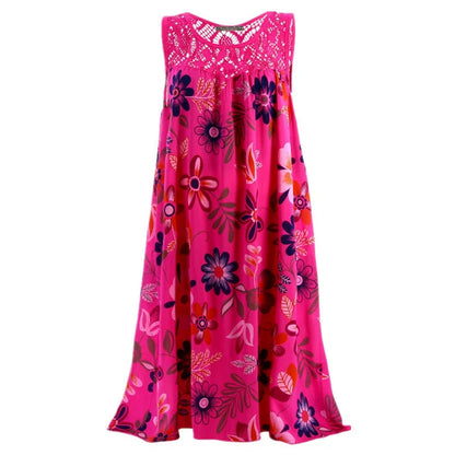 Women's Sleeveless Floral Print Dress
