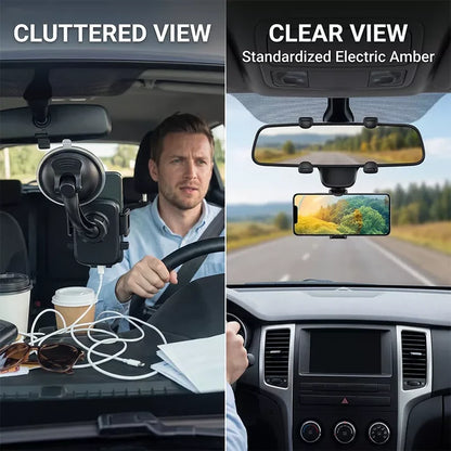Car Rearview Mirror Phone Mount