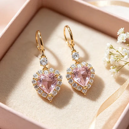 Women’s Heart Drop Earrings