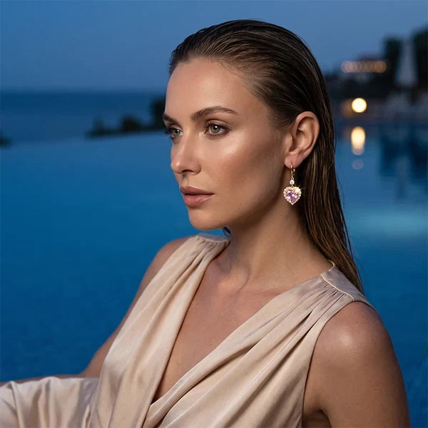 Women’s Heart Drop Earrings