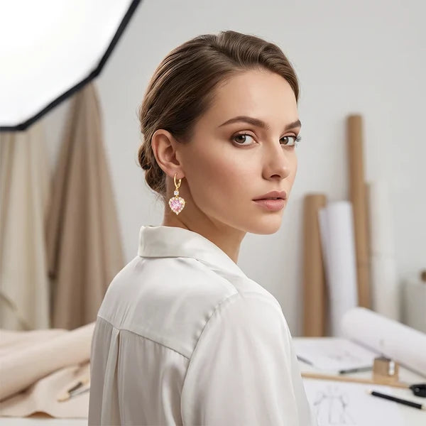 Women’s Heart Drop Earrings