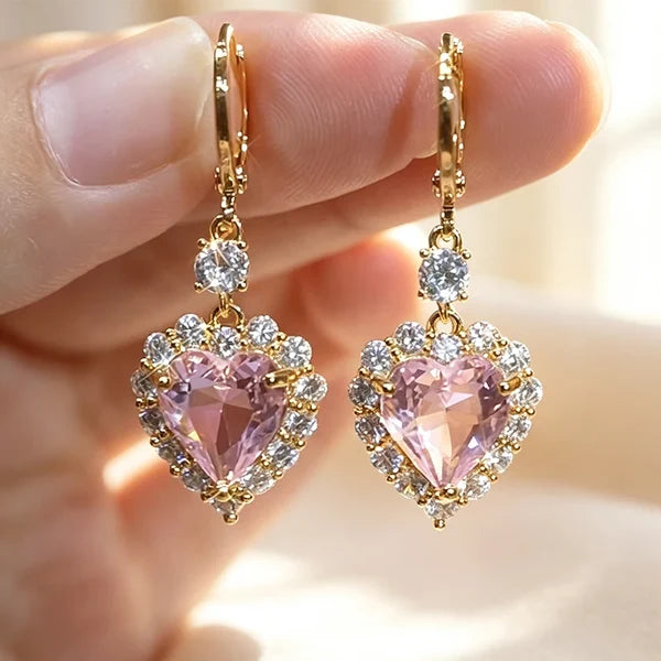 Women’s Heart Drop Earrings