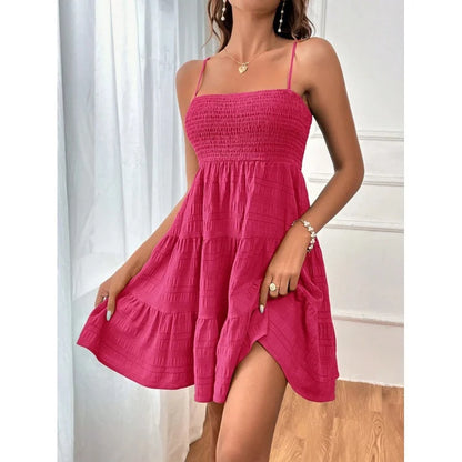 Women's Sleeveless Smocked Dress