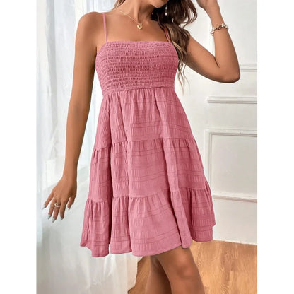 Women's Sleeveless Smocked Dress
