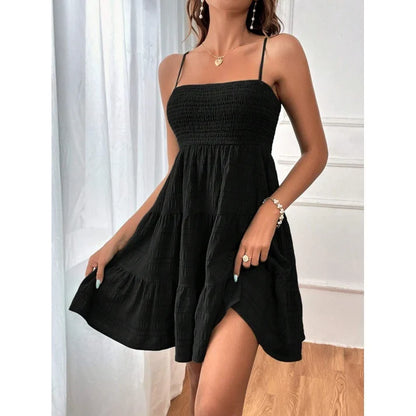 Women's Sleeveless Smocked Dress