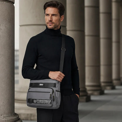 Urban Utility Multi-Compartment Messenger Bag