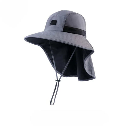 Wide Brim Sun Hat with Neck Flap