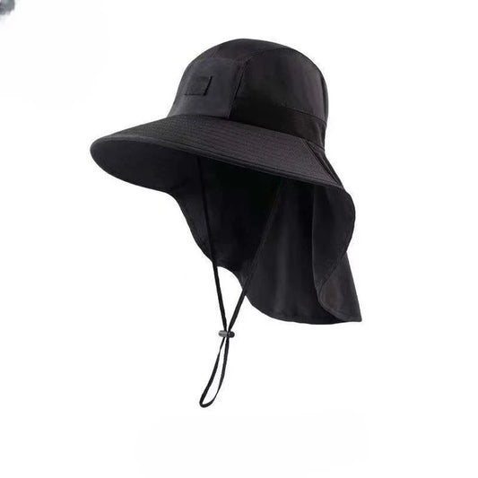 Wide Brim Sun Hat with Neck Flap