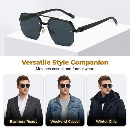 Men's Geometric Polygon Sunglasses