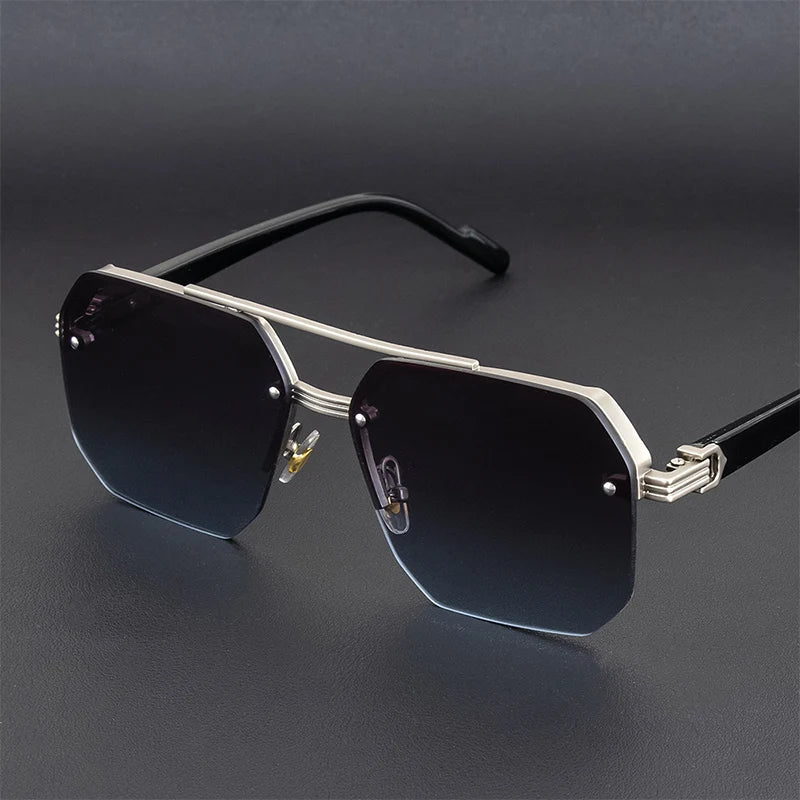 Men's Geometric Polygon Sunglasses
