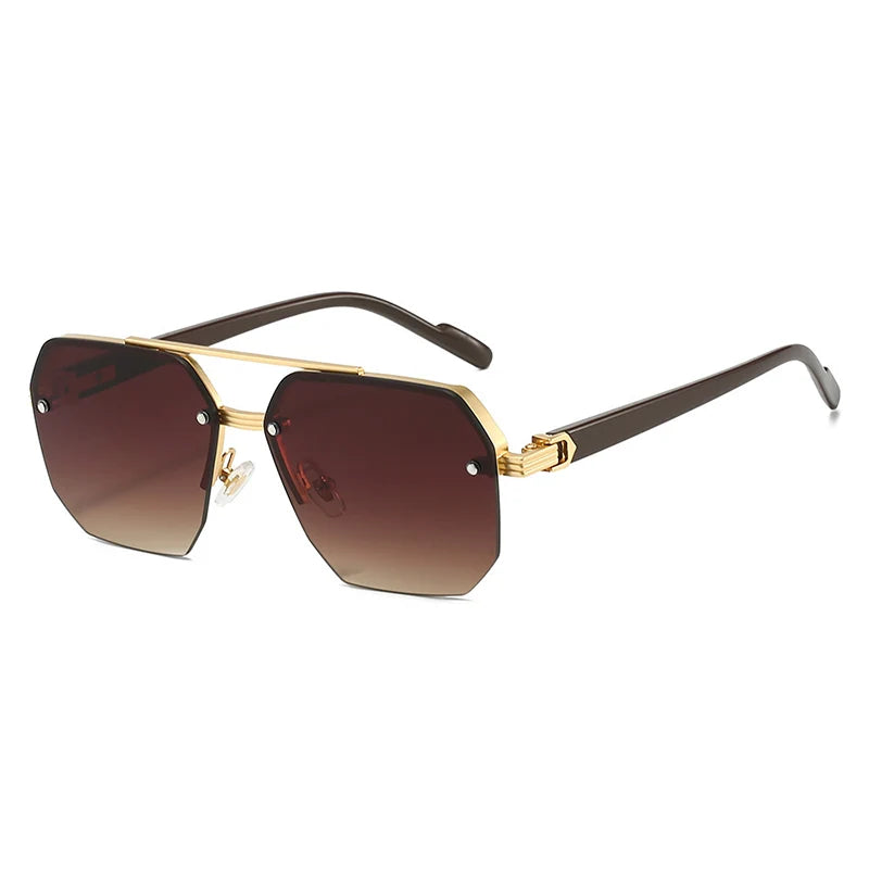 Men's Geometric Polygon Sunglasses