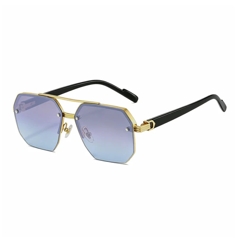 Men's Geometric Polygon Sunglasses