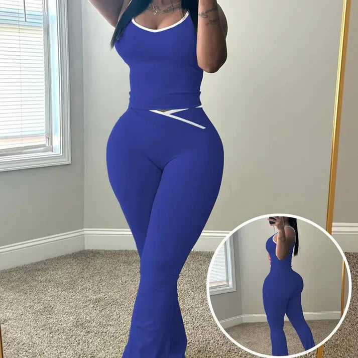 Women's Tank Top and Flared Pants Set