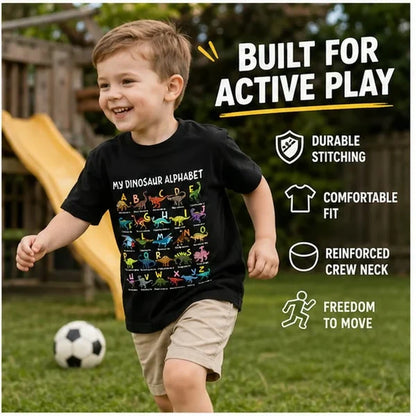 Children's Dinosaur Alphabet T-Shirt