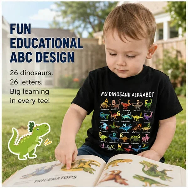 Children's Dinosaur Alphabet T-Shirt