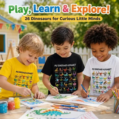 Children's Dinosaur Alphabet T-Shirt