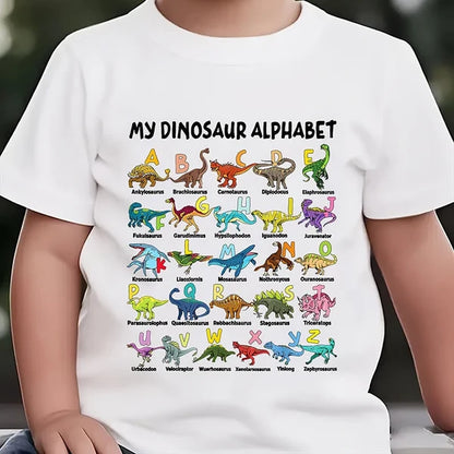 Children's Dinosaur Alphabet T-Shirt