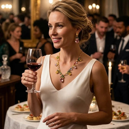 Tulip Necklace and Earrings Set