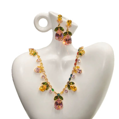 Tulip Necklace and Earrings Set
