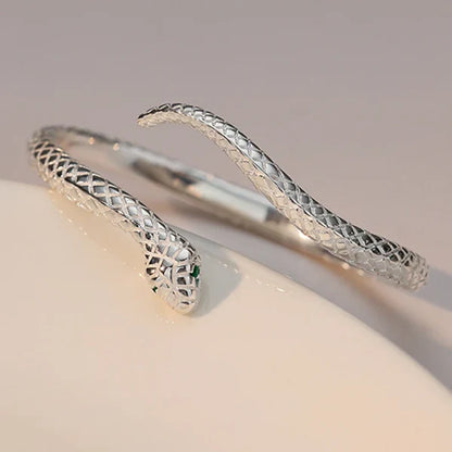 Snake Wrap Open Cuff Bracelet