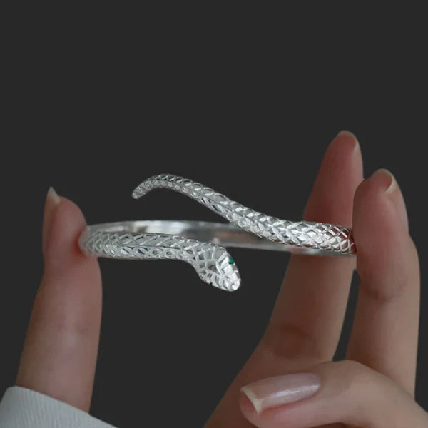 Snake Wrap Open Cuff Bracelet