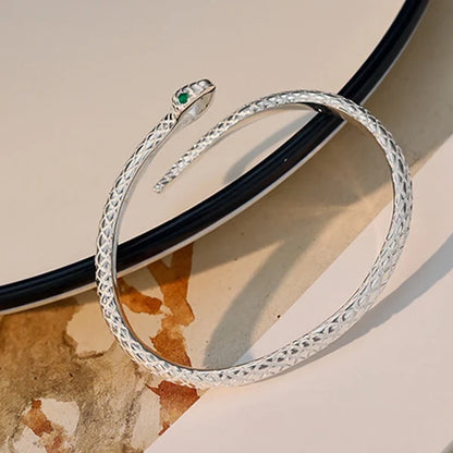 Snake Wrap Open Cuff Bracelet
