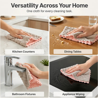 Soft Double-Sided Microfiber Cleaning Cloth