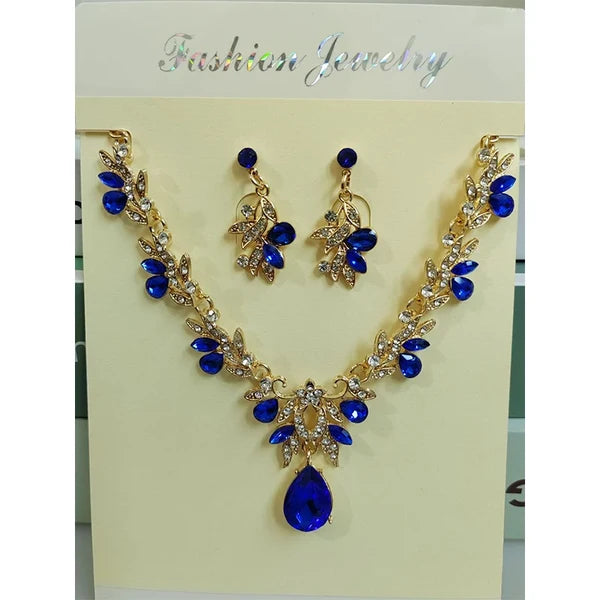 Teardrop Necklace and Earrings Set