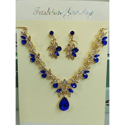 Teardrop Necklace and Earrings Set