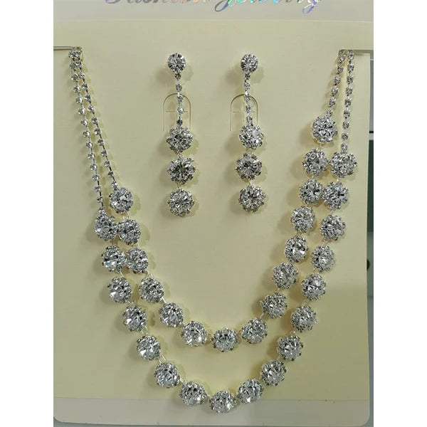 Teardrop Necklace and Earrings Set