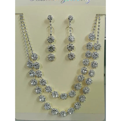 Teardrop Necklace and Earrings Set