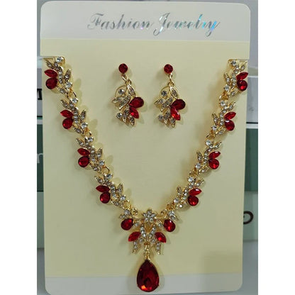 Teardrop Necklace and Earrings Set