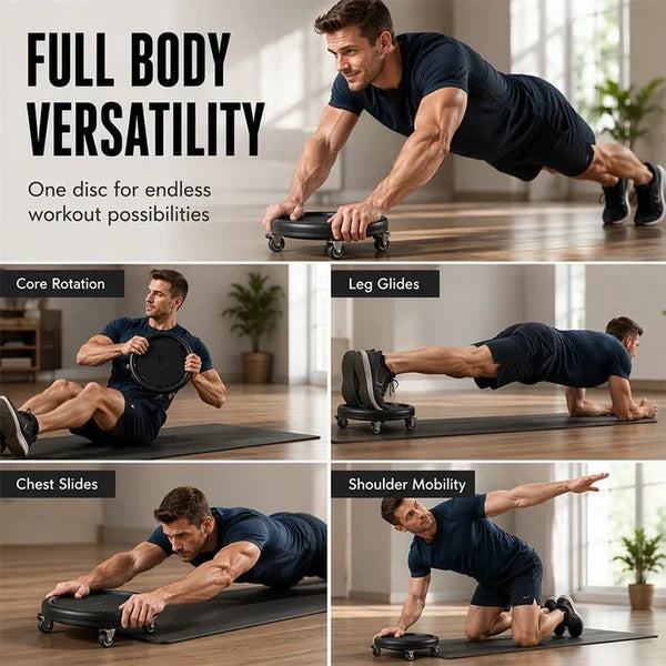 Abdominal Roller Disc with Knee Pad