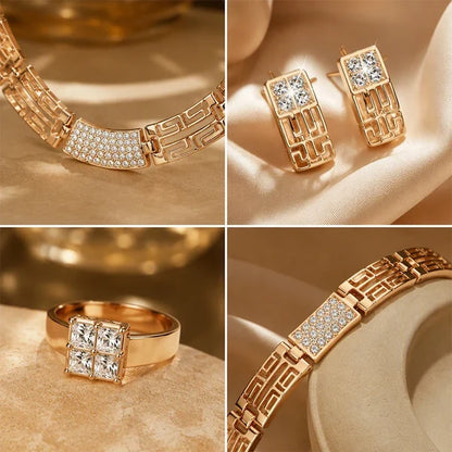 Women's Rhinestone Jewelry Set