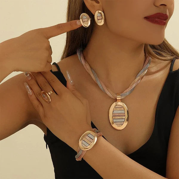 Women's Rhinestone Jewelry Set