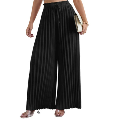 Women’s Pleated Wide-Leg Pants